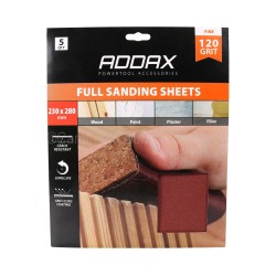 Addax Sandpaper Sheets 5 Pack